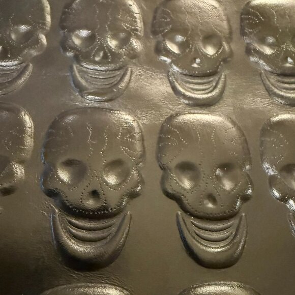 Treesje Mortale Skull embossed leather satchel handbag - Picture 14 of 14